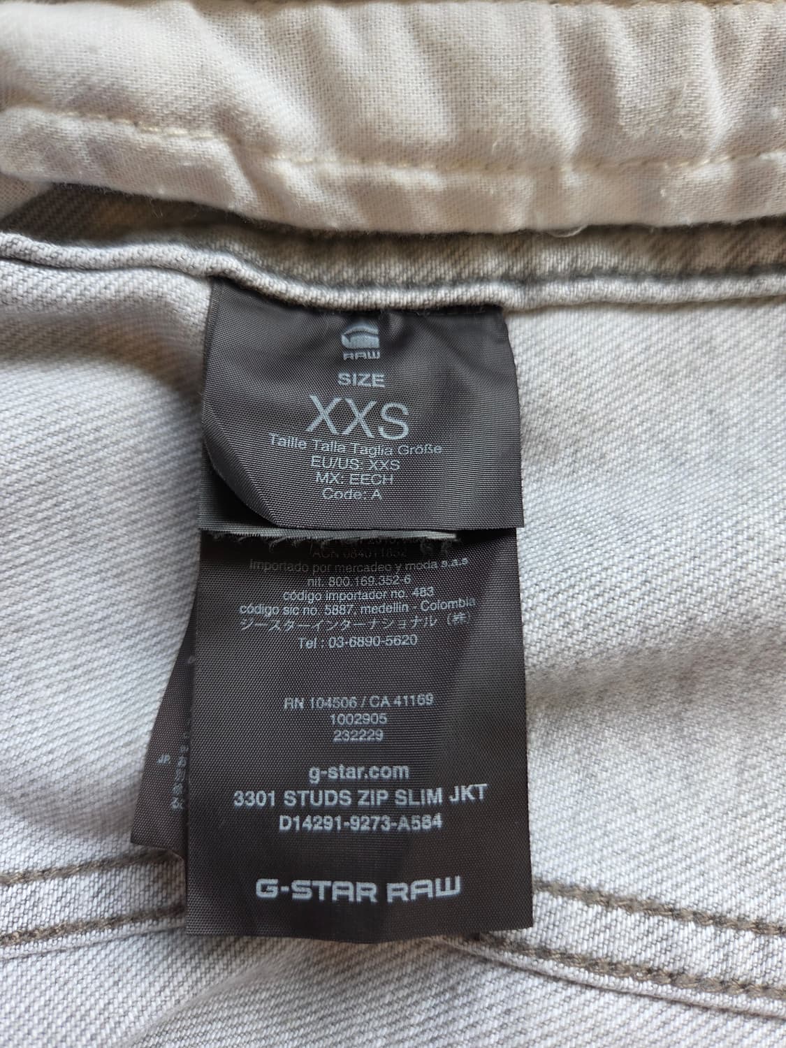 G-Star 로우 그레이 데님 자켓XXS(디피용) 상품이미지7