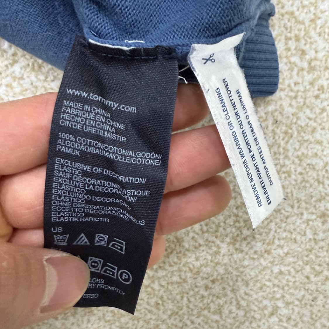 [S] 타미힐피거 아가일 패턴 스웨트 니트 1229T2 상품이미지4