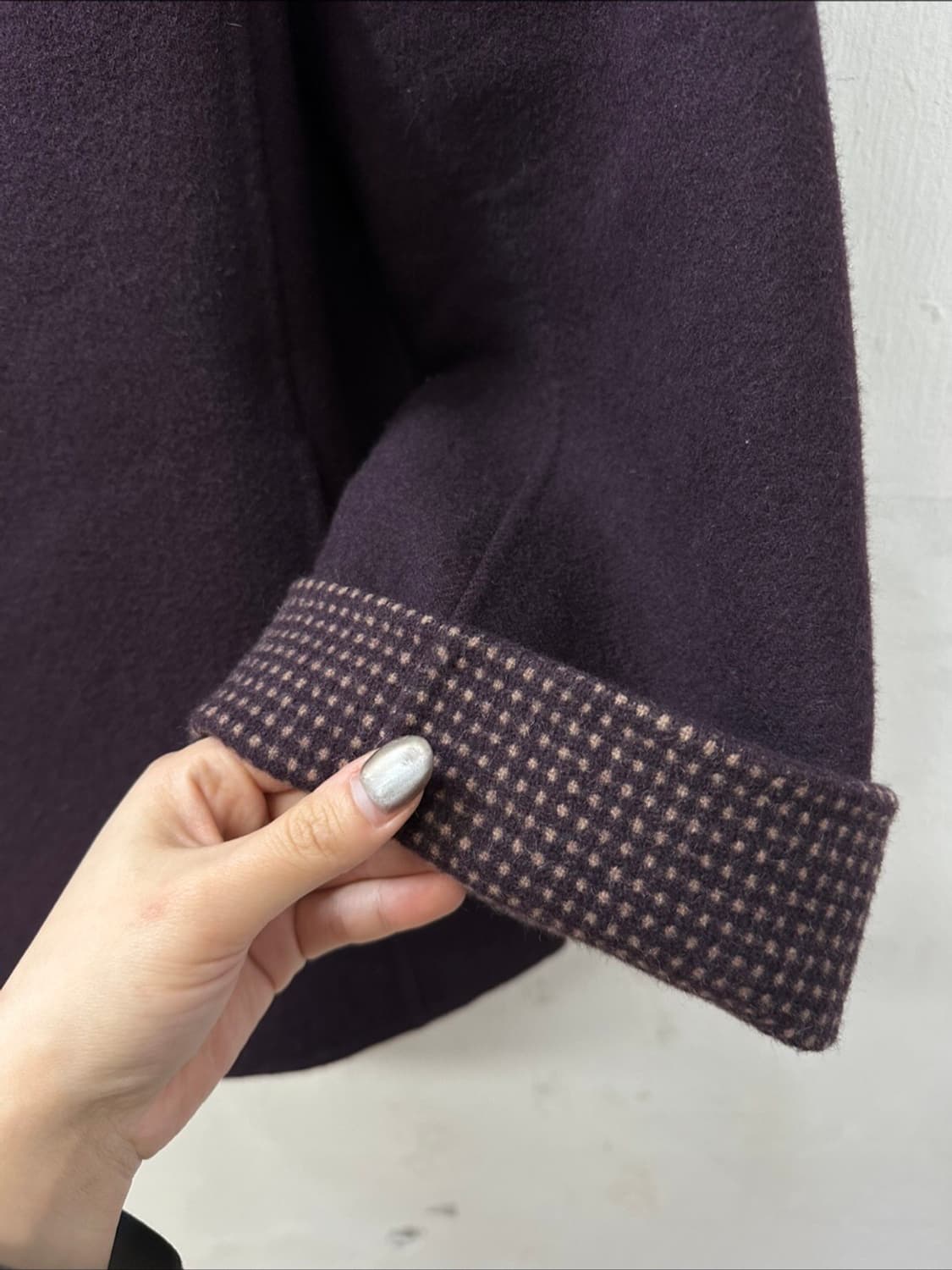 일본 울100% 핸드메이드 스탠드카라 코트 자켓 상품이미지2
