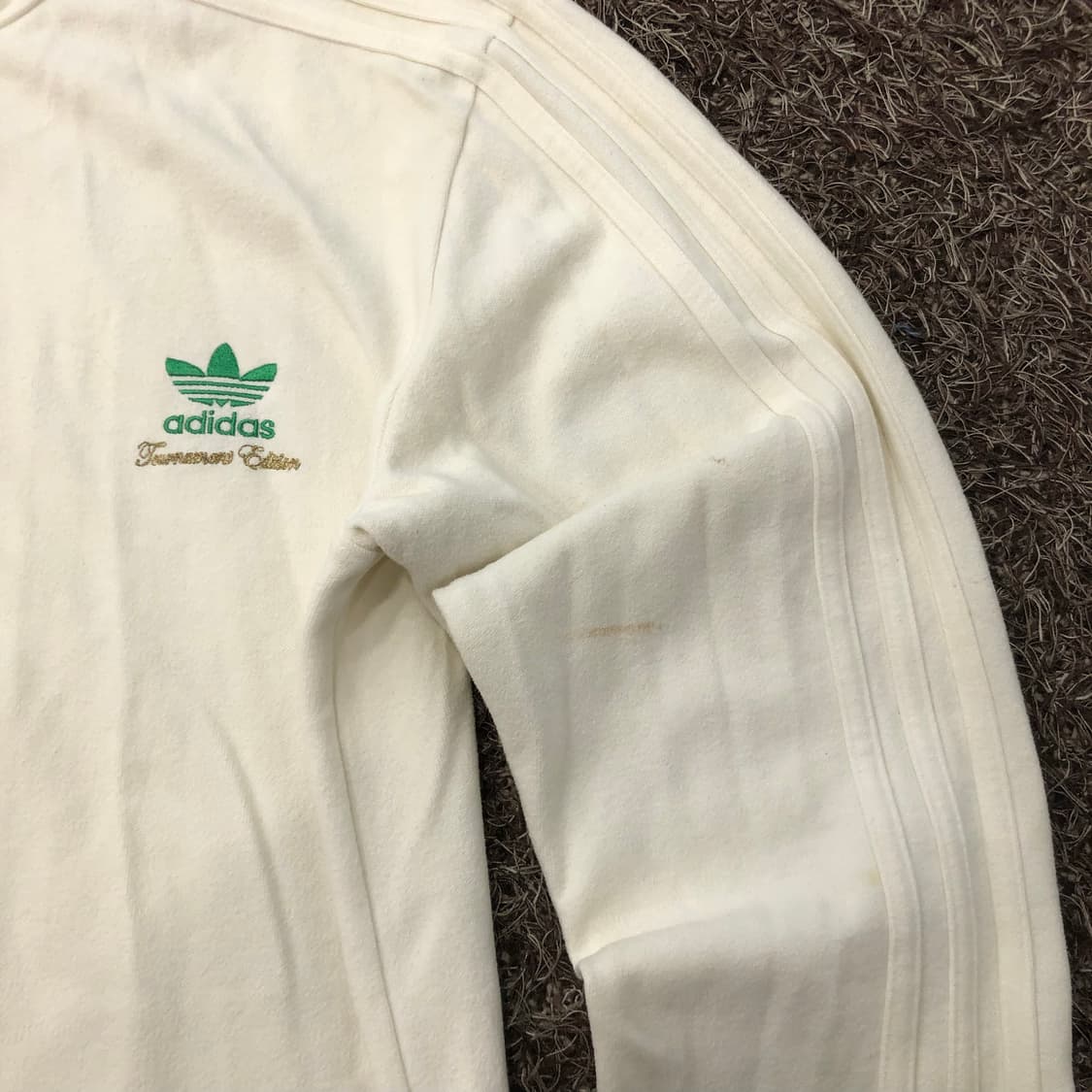 아디다스 토너먼트 에디션 화이트 져지 트랙 자켓 상품이미지3