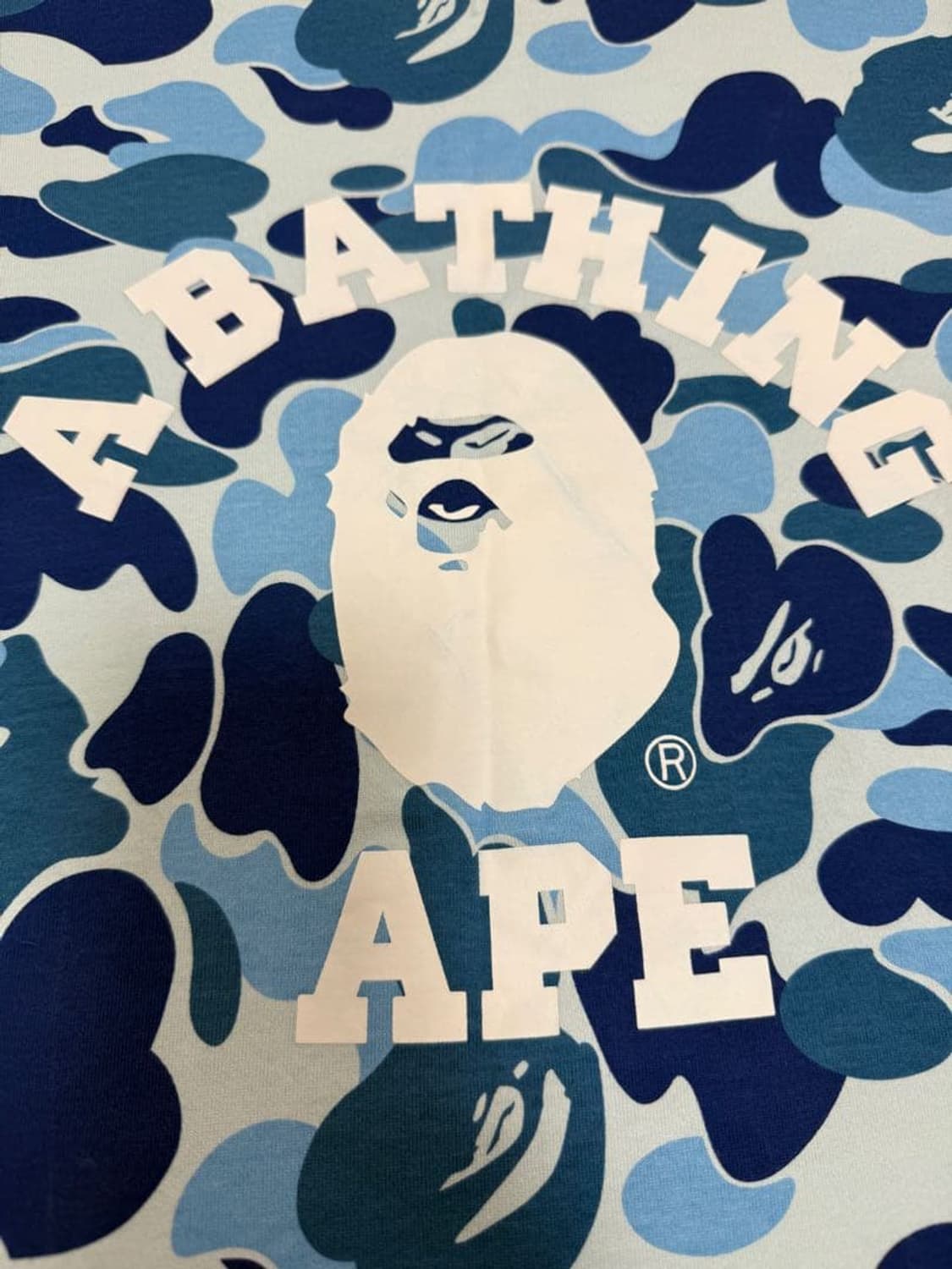 베이프 ABC 카모 컬리지 롱슬리브 티셔츠 상품이미지3