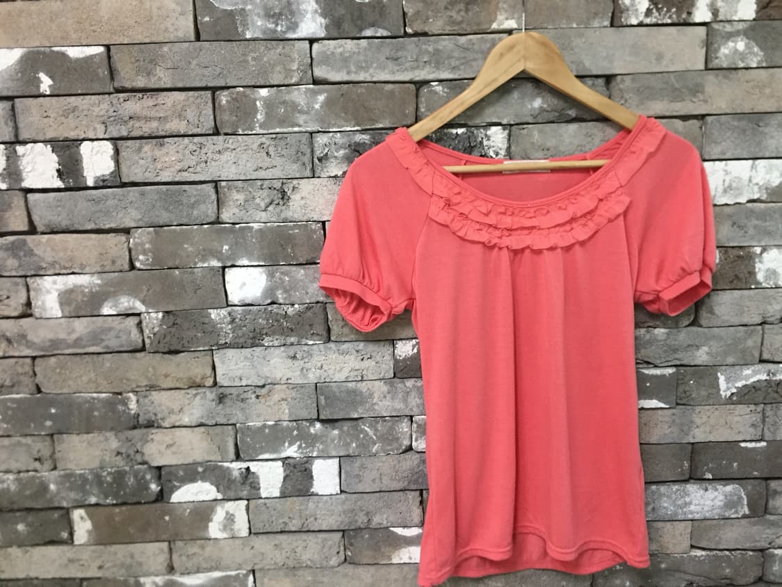 vintage frill coral balloon top T 상품이미지7