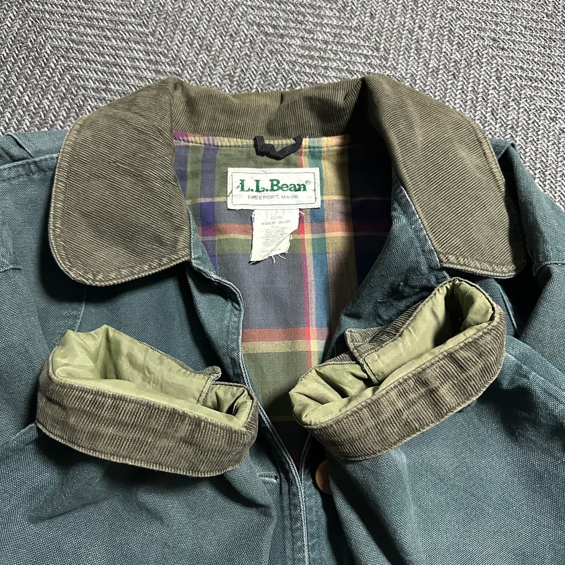 80s LLBean 모스 그린 필드 자켓 상품이미지4