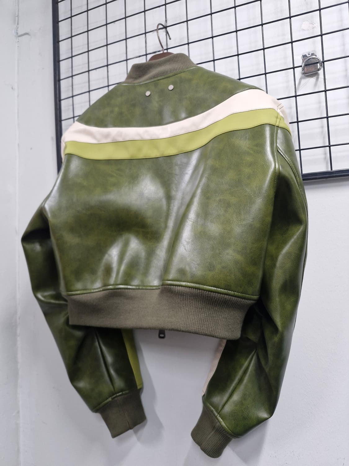 90S/55 앤더슨벨 리루 포 레더 레이싱 봄버 자켓. 상품이미지7