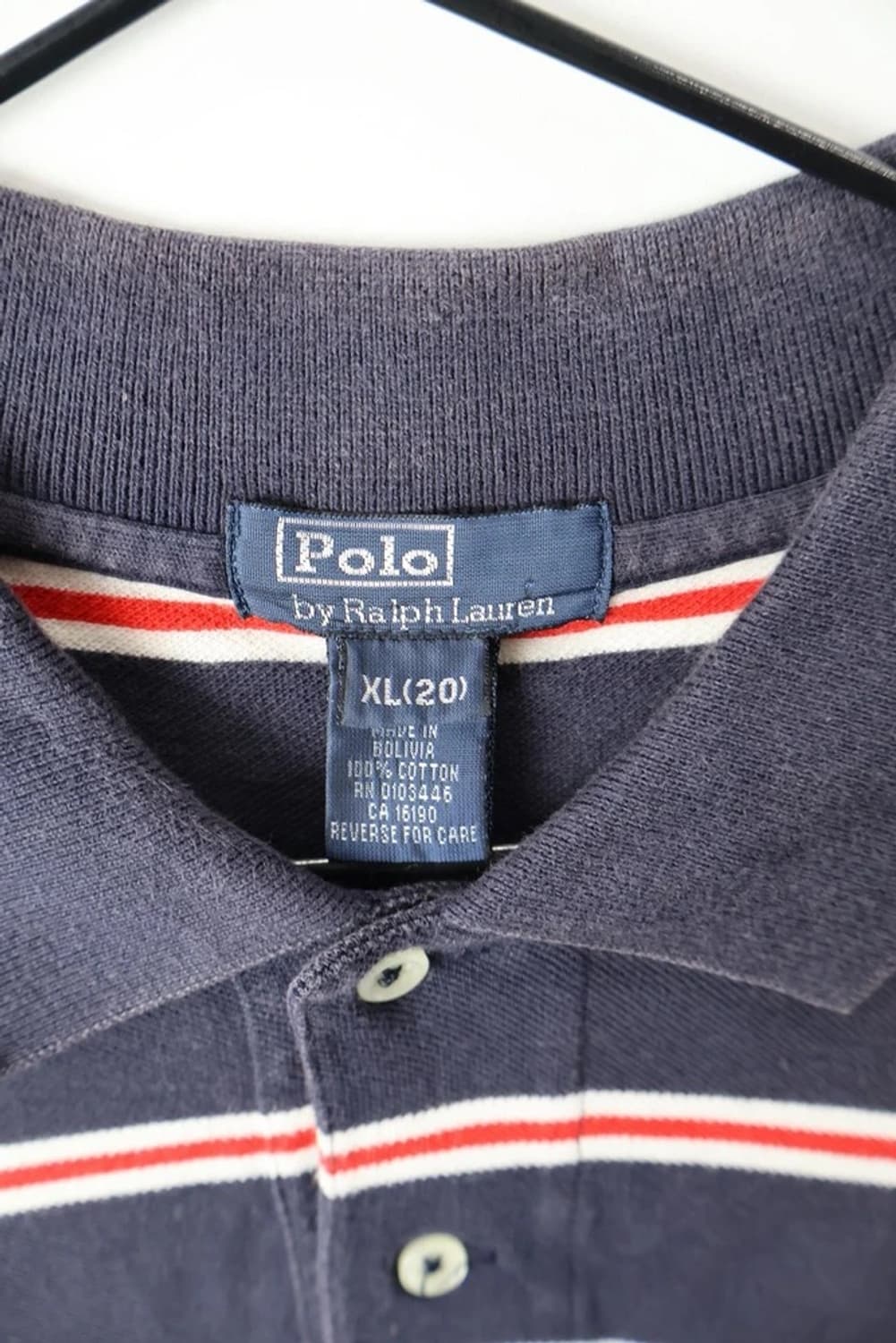 Polo Stripe Rugby Long Sleeve Navy 상품이미지6