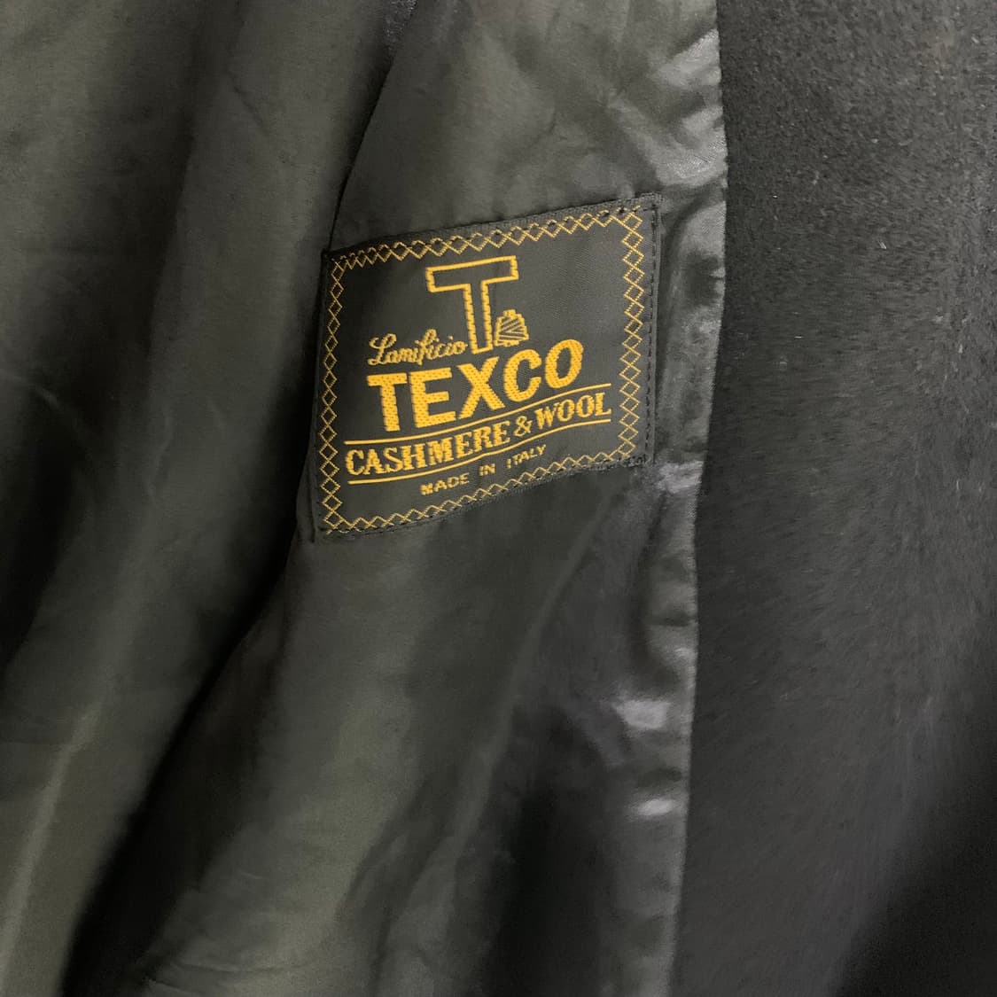 jpn 일본 빈티지 캐시미어 울 혼방 블랙 코트 M 상품이미지5