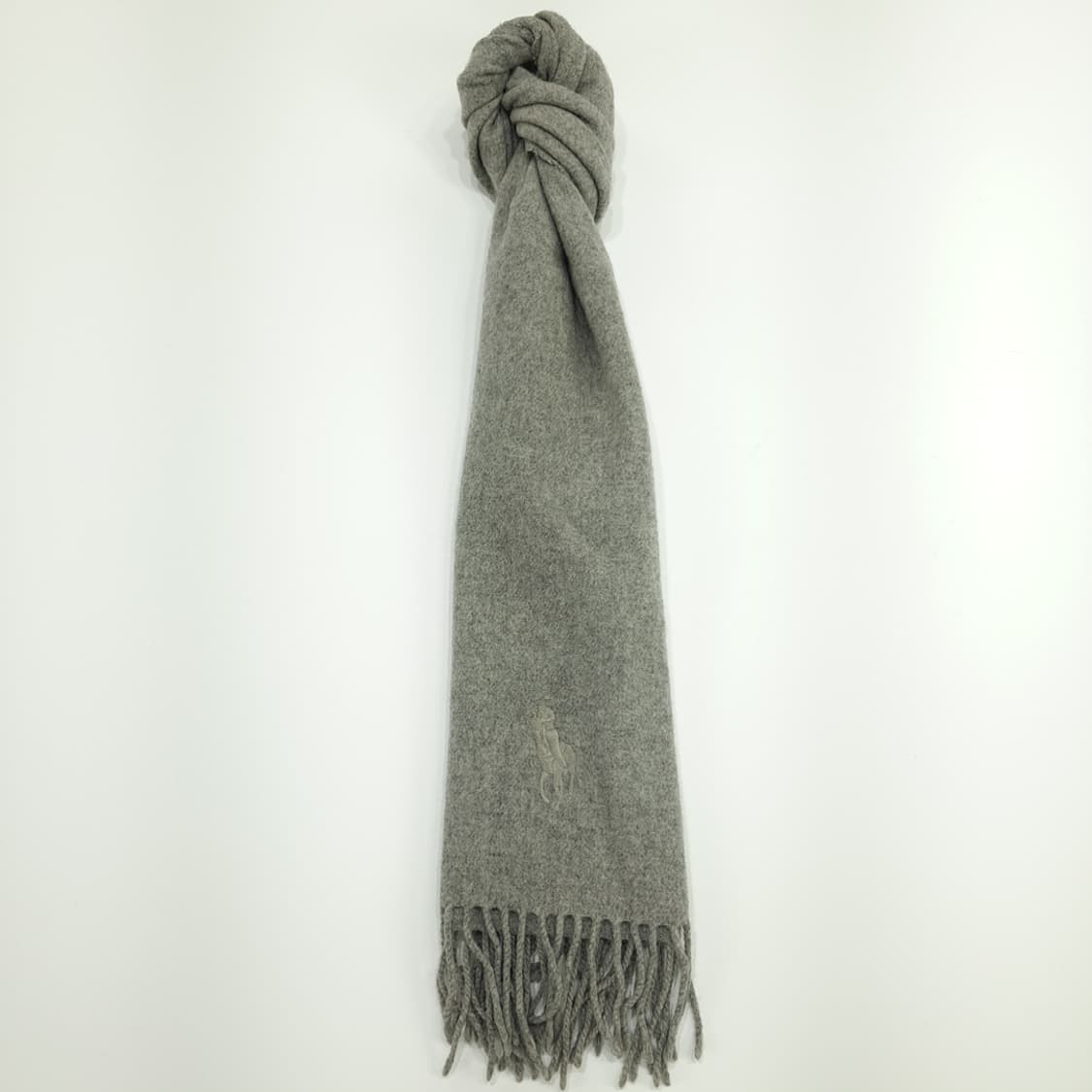 MX126 폴로 랄프로렌 그레이 램스울 목도리 머플러 상품이미지3