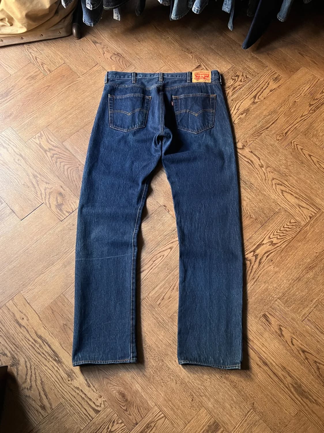 [38]리바이스 501 스트레이트핏 진청 데님 팬츠 상품이미지1