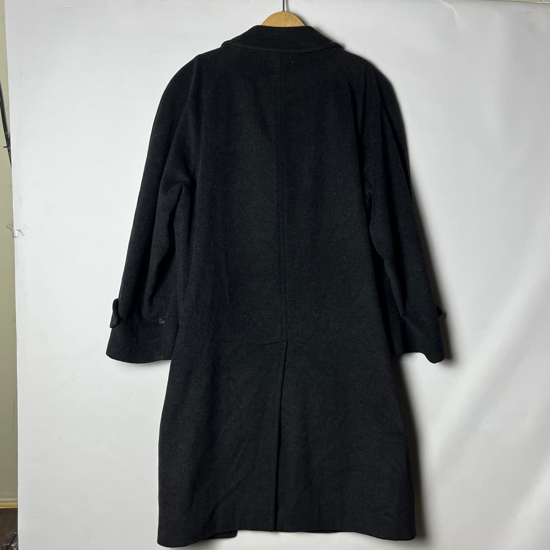 [Burberry] 90's 버버리 울 앤 캐시미어 차콜 맥코트 상품이미지2