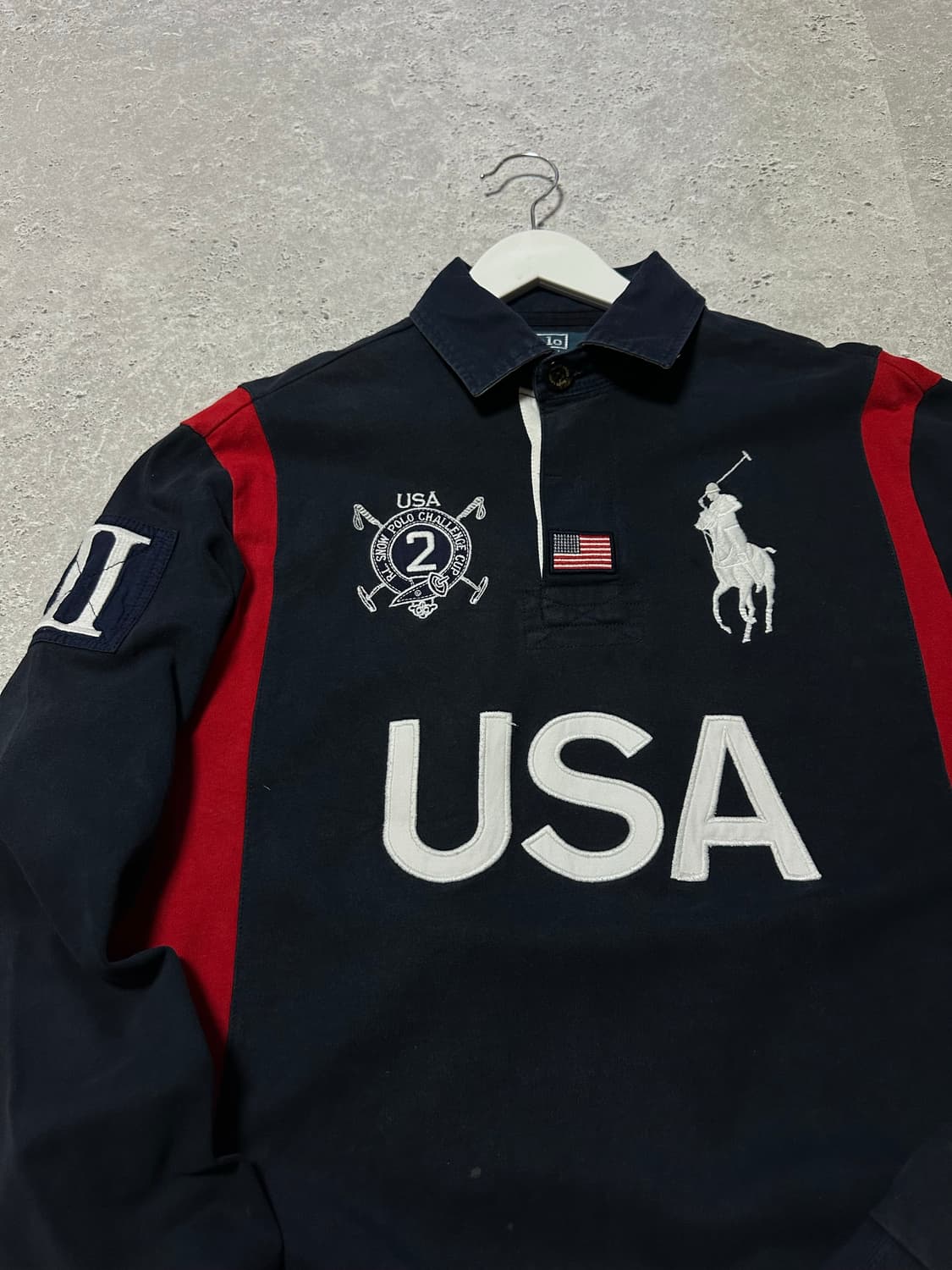 폴로 랄프로렌 USA 국대 럭비 티셔츠 상품이미지3