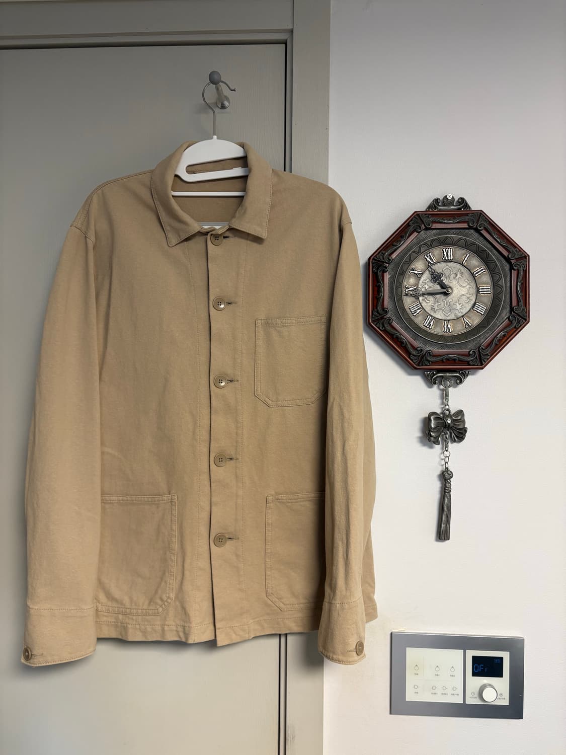 유니클로 워크자켓 베이지 M 상품이미지1