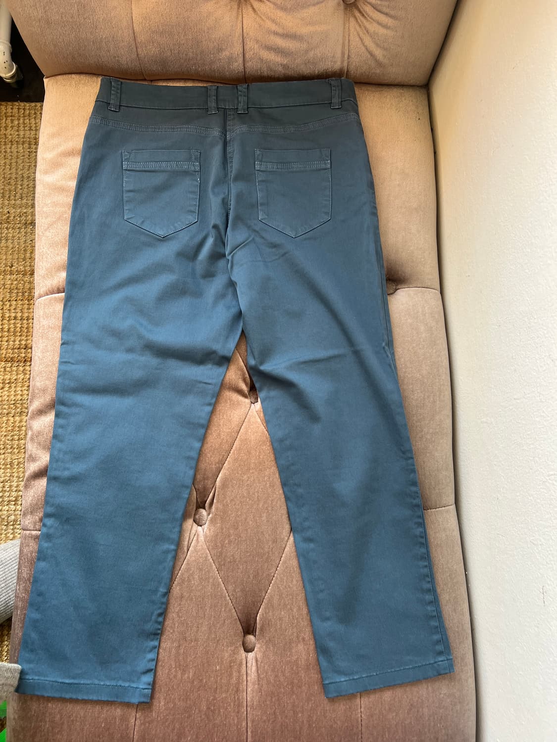 오일릴리 여자 청록 코튼팬츠 슬랙스 상품이미지3