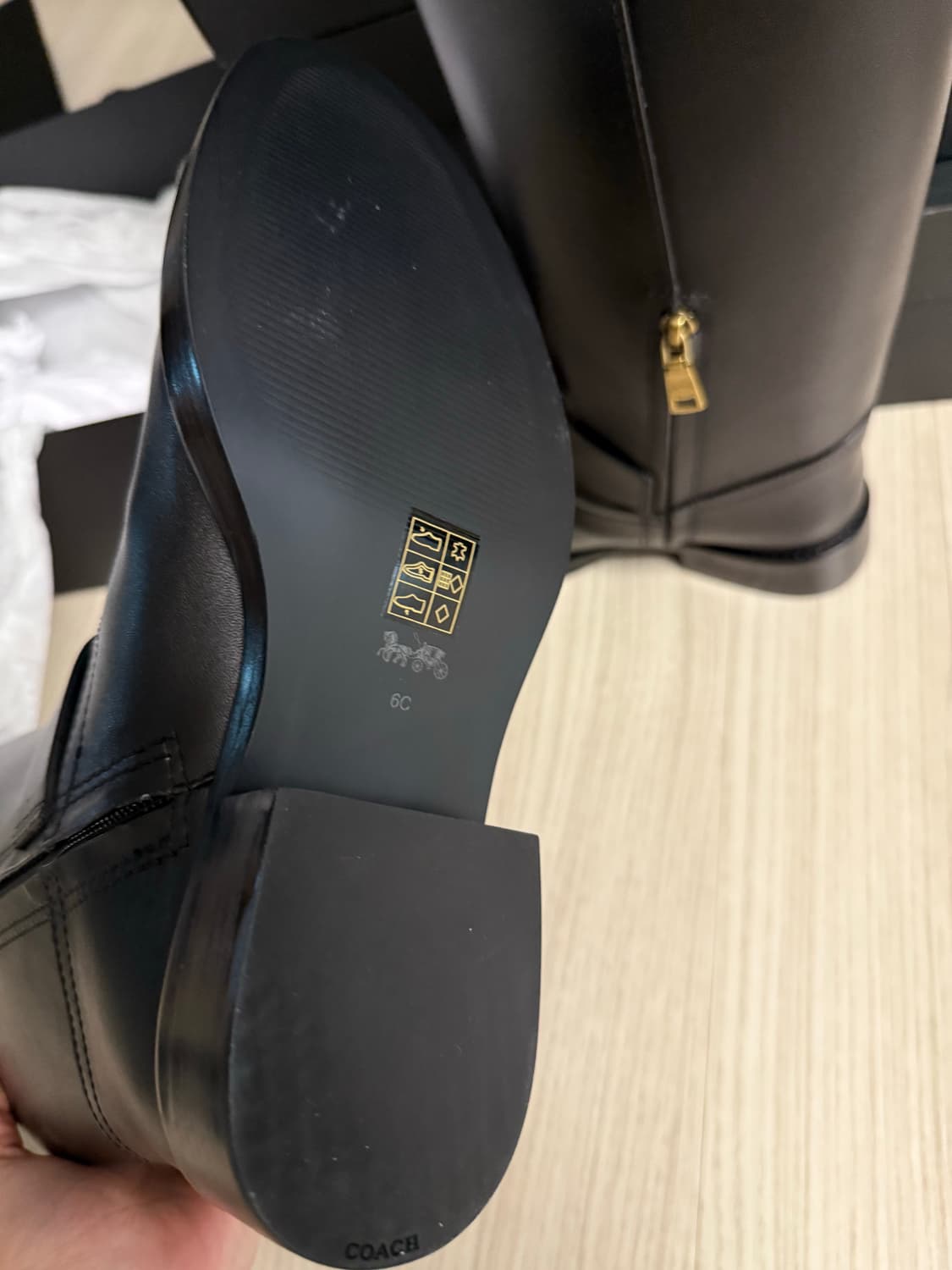 coach 코치 메들린 블랙 롱부츠 새상품 상품이미지4