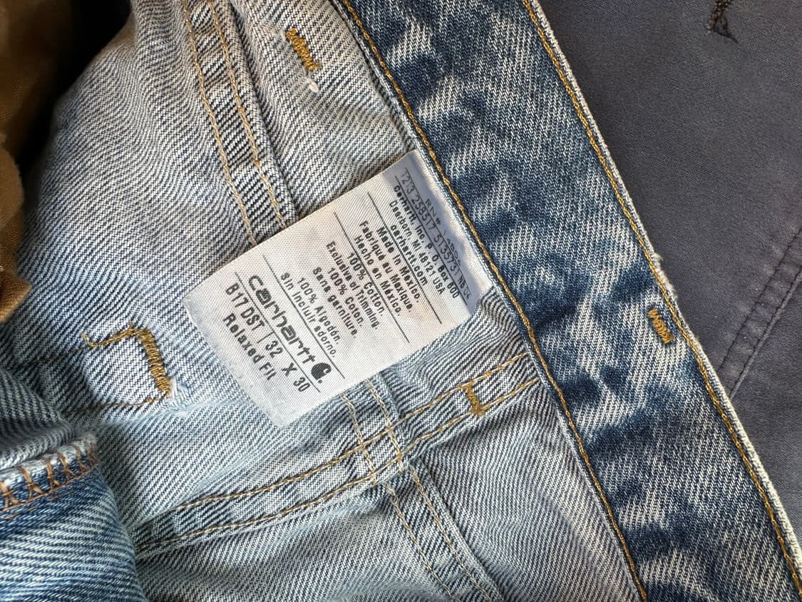 칼하트 릴렉스핏 페인팅 데님 팬츠 32x30 상품이미지9