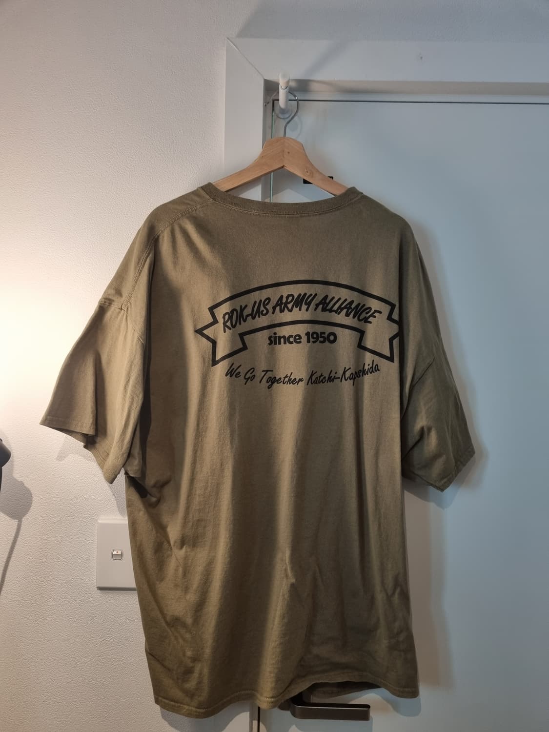 카투사 군용 지급용 길단 카키 반팔 티셔츠 3xl 상품이미지2