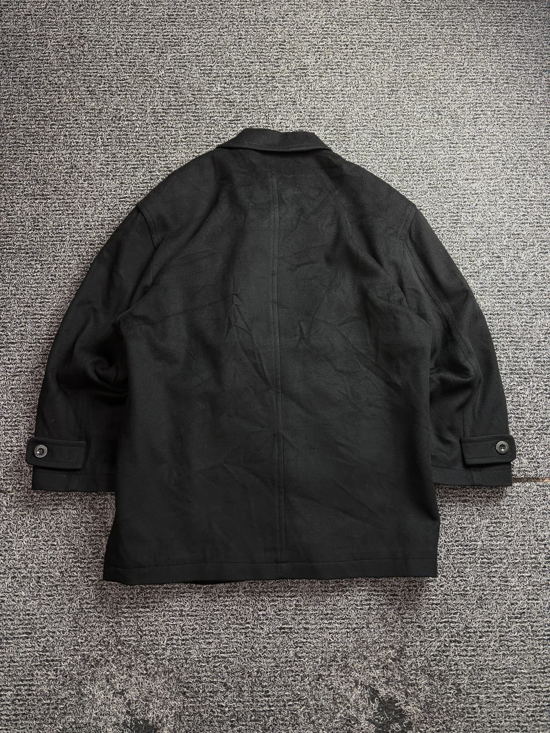 90s YSL 입생로랑 블랙 울 캐시미어 혼방 숏 코트 2934 상품이미지4