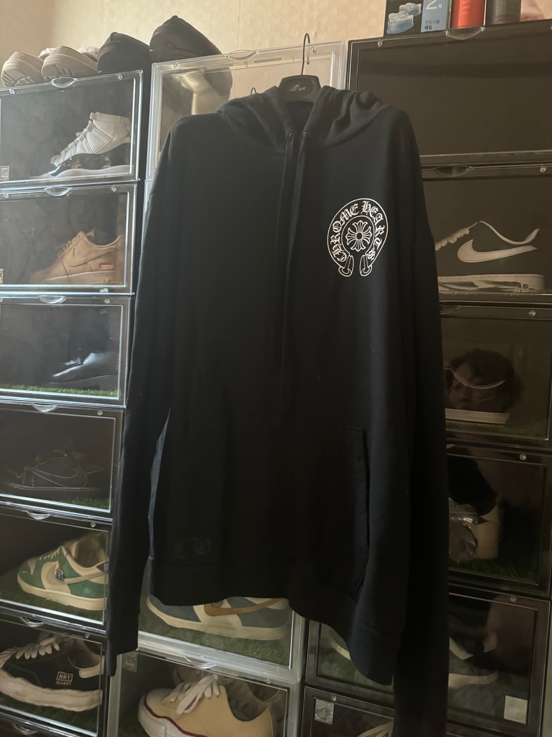 크롬하츠 홀스슈 후드 블랙 - 한국 한정 XL 상품이미지1