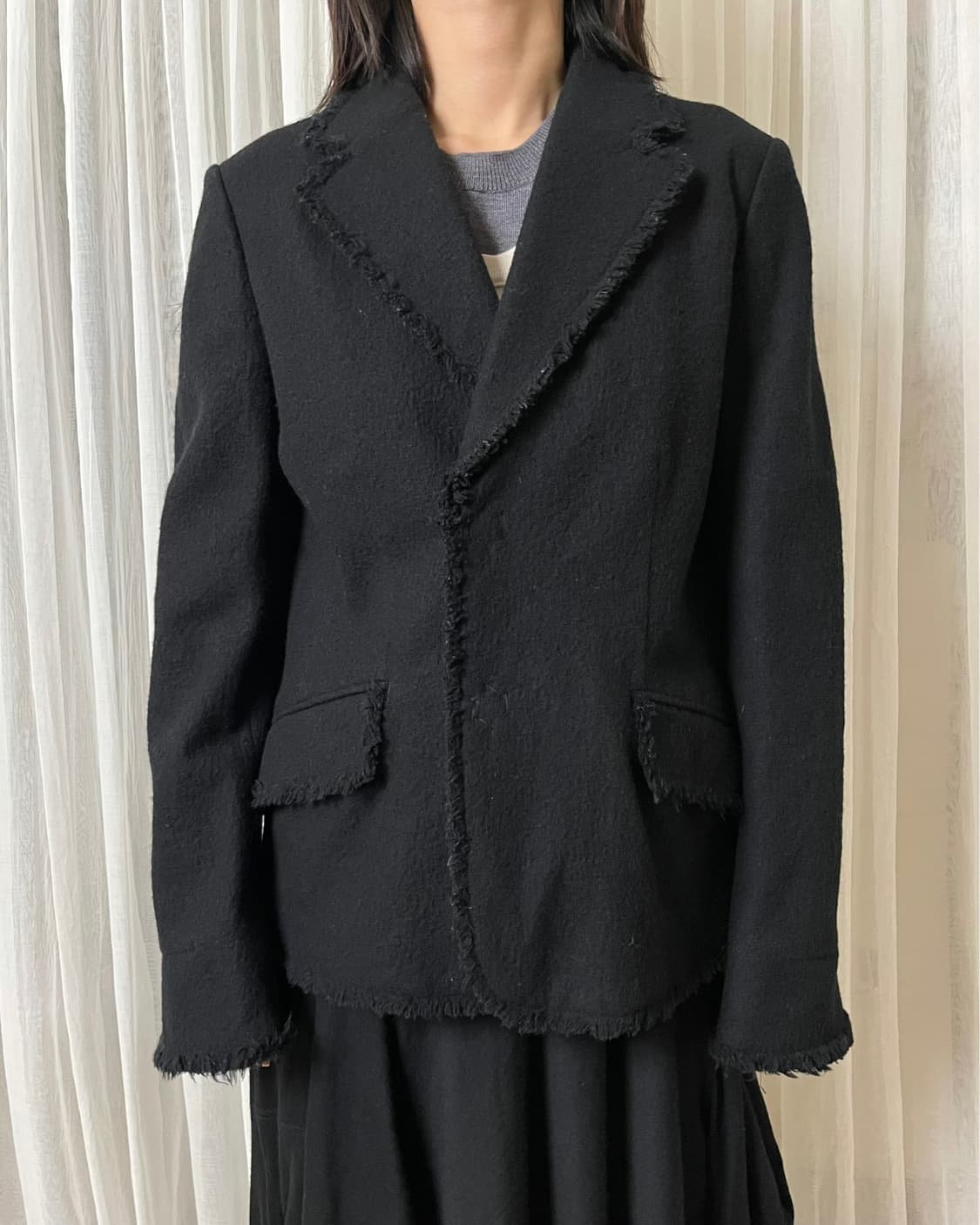 꼼데가르송 컷오프 자켓 comme des garcons 러프 상품이미지1