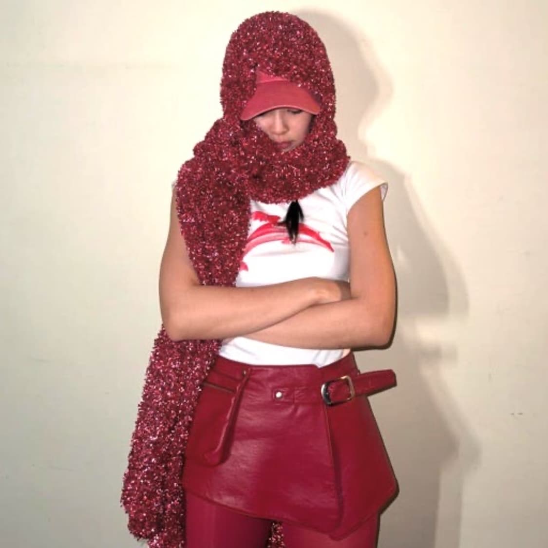 아옵트 벨트 스커트 (제니레드) 상품이미지1