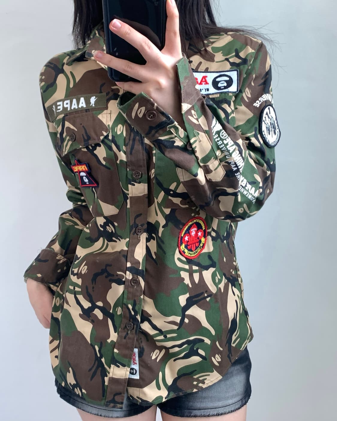 Aape 베이프 에이프 카모플라쥬 셔츠자켓 상품이미지1