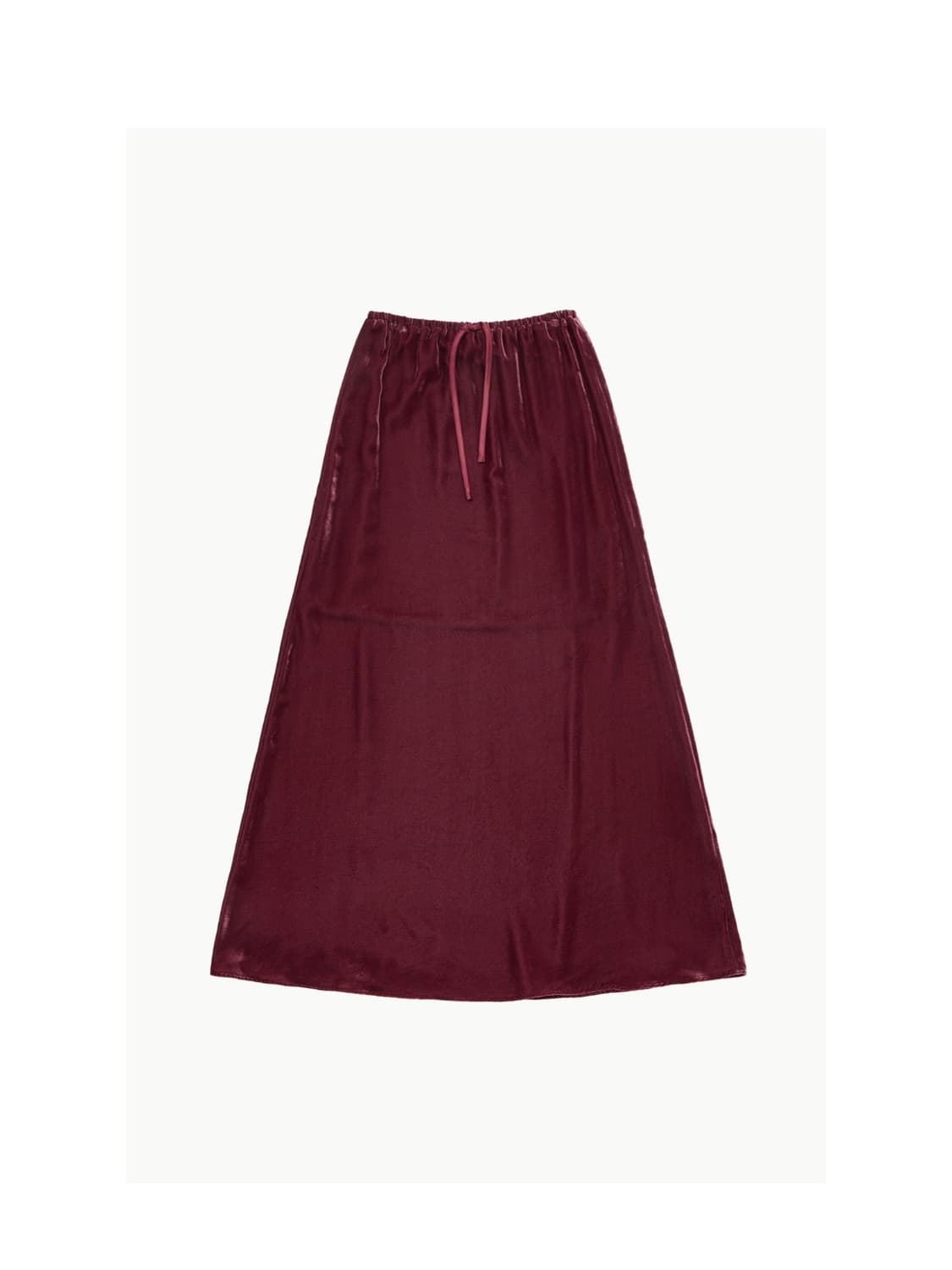 아모멘토 벨벳 스커트 VELVET DRAWSTRING MAXI SKIRT 상품이미지2