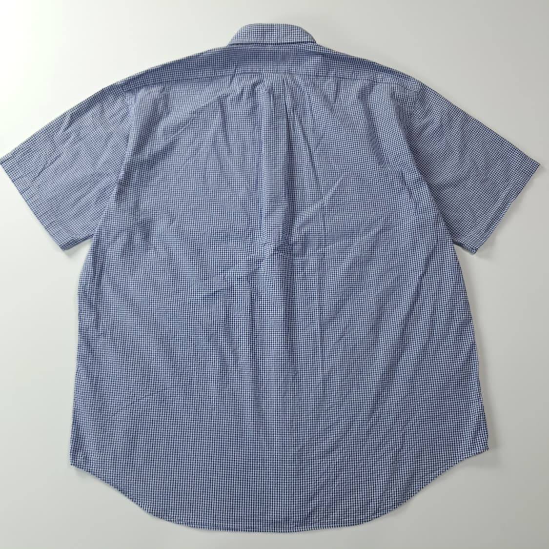 CK889 XL 폴로 90s 홍콩판 깅엄체크 시어서커 반팔 셔츠 남방 상품이미지6