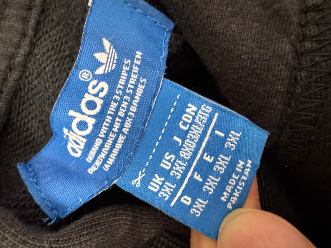 아디다스 빅 사이즈 블랙 스웻 후드 티셔츠 3XL 상품이미지3