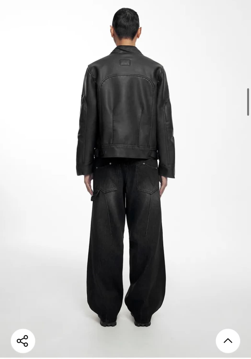 HIGHLIGHT WASHED JEANS (UNISEX) BLACK 상품이미지5