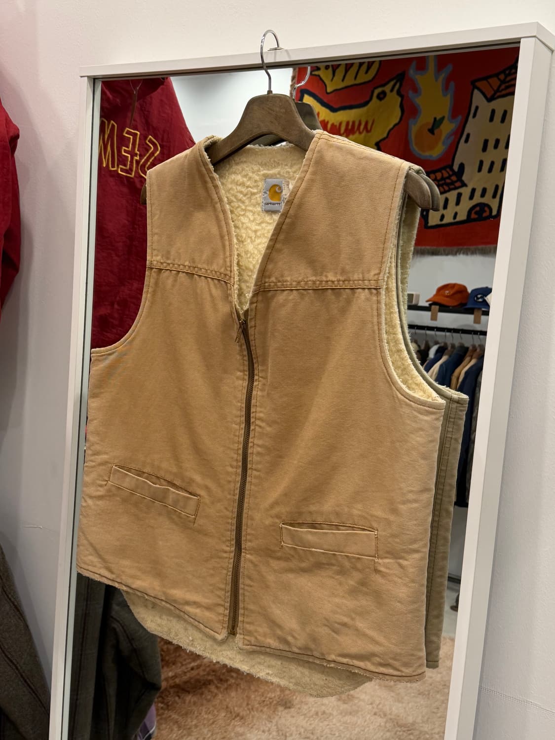 80s Carhartt 칼하트 덕 캔버스 워크 베스트 (USA) 상품이미지1