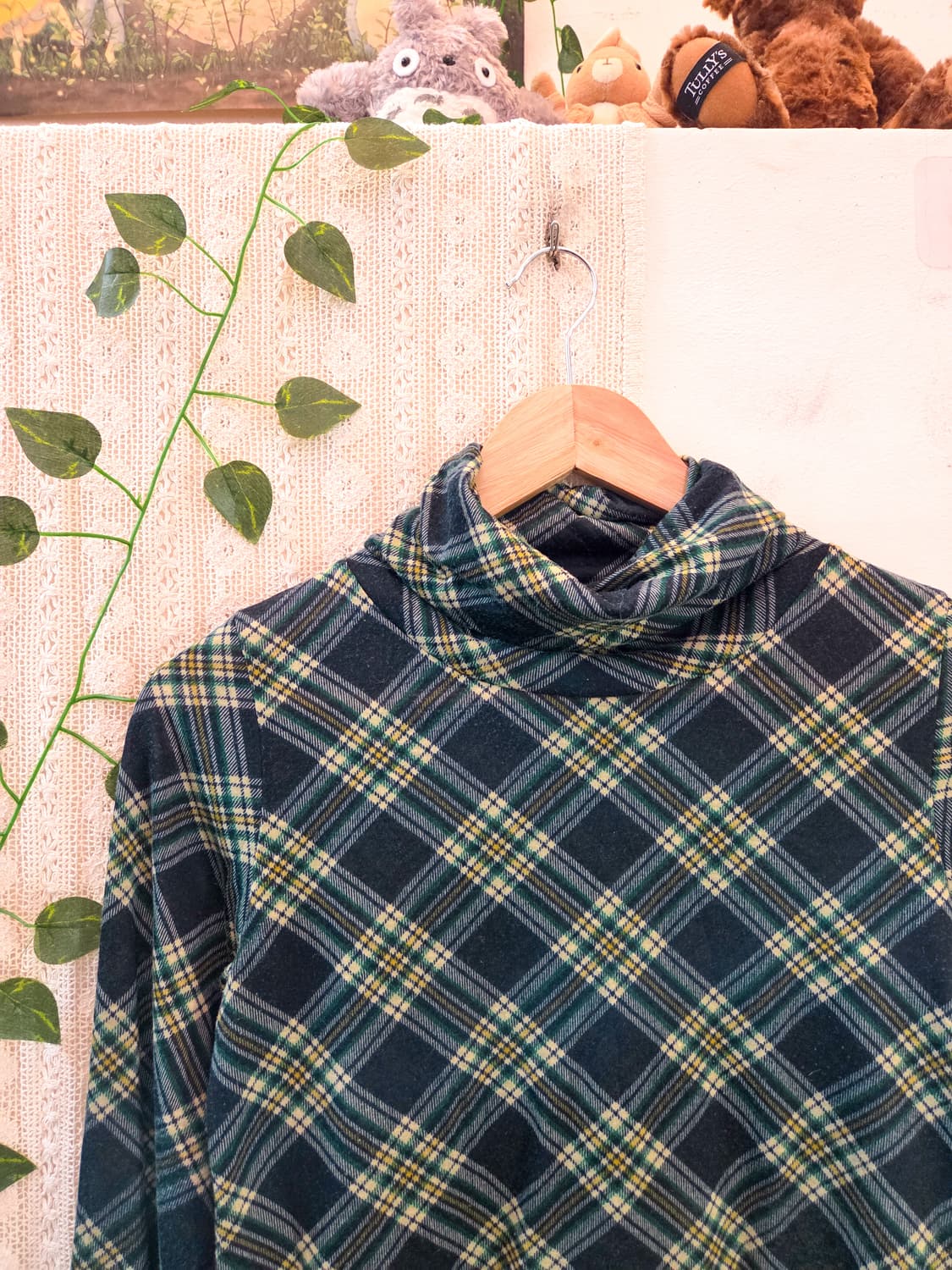 너드 체크 목폴라 슬리브 상품이미지2