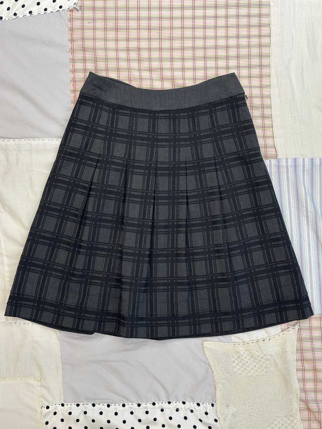 Comme Ca Models 리본 체크 스커트 상품이미지5