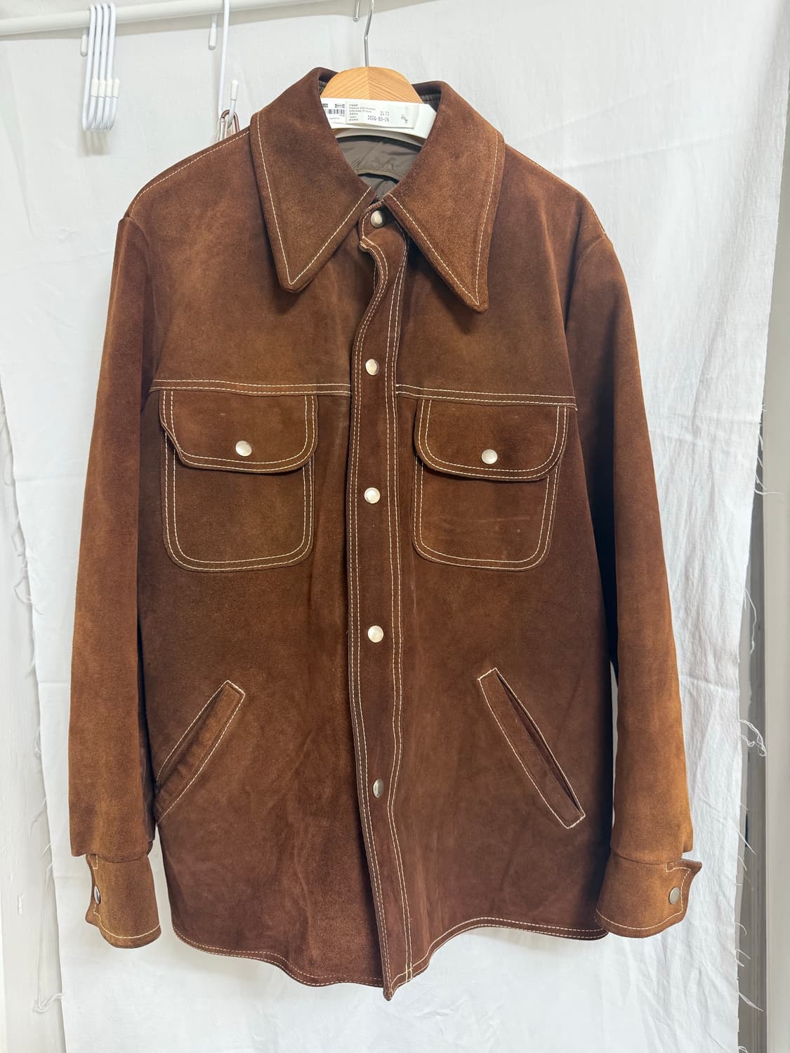 70's u.s.a 스웨이드 레더 자켓 상품이미지1