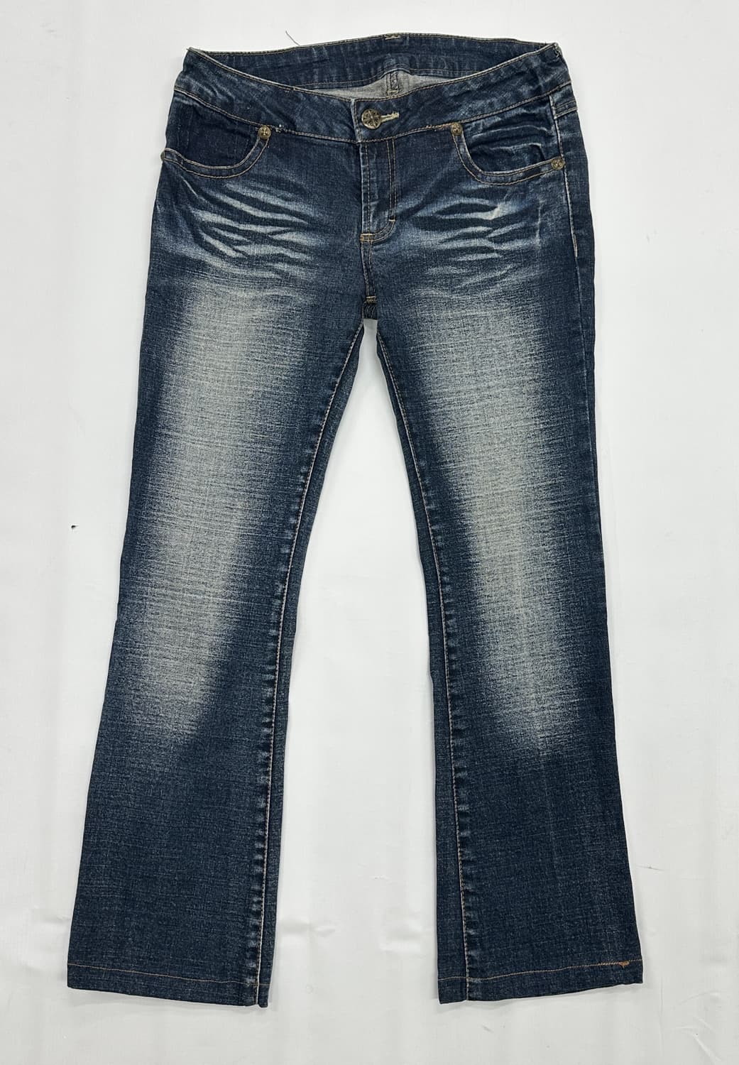 ⭐️y2k 오네갸루 빈티지 워싱 세미 부츠컷 ⭐️재팬 빈티지 백포인트 ㅈ 상품이미지2