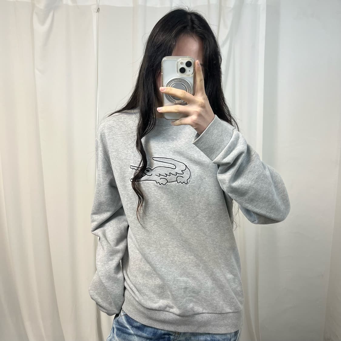Lacoste Grey Sweatshirt 상품이미지1
