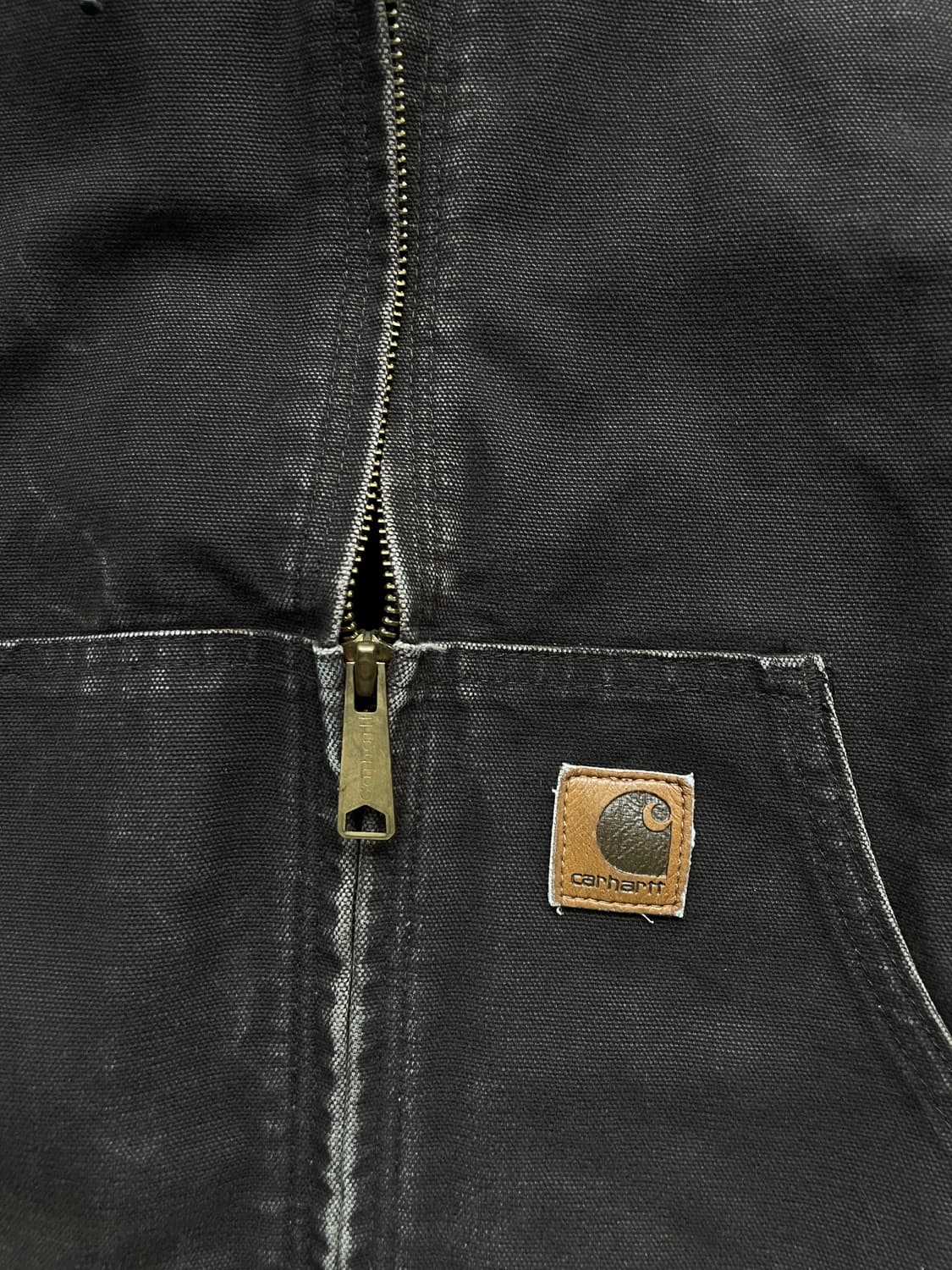 칼하트 J168 DKB 다크브라운 액티브 자켓 샌드스톤 상품이미지6