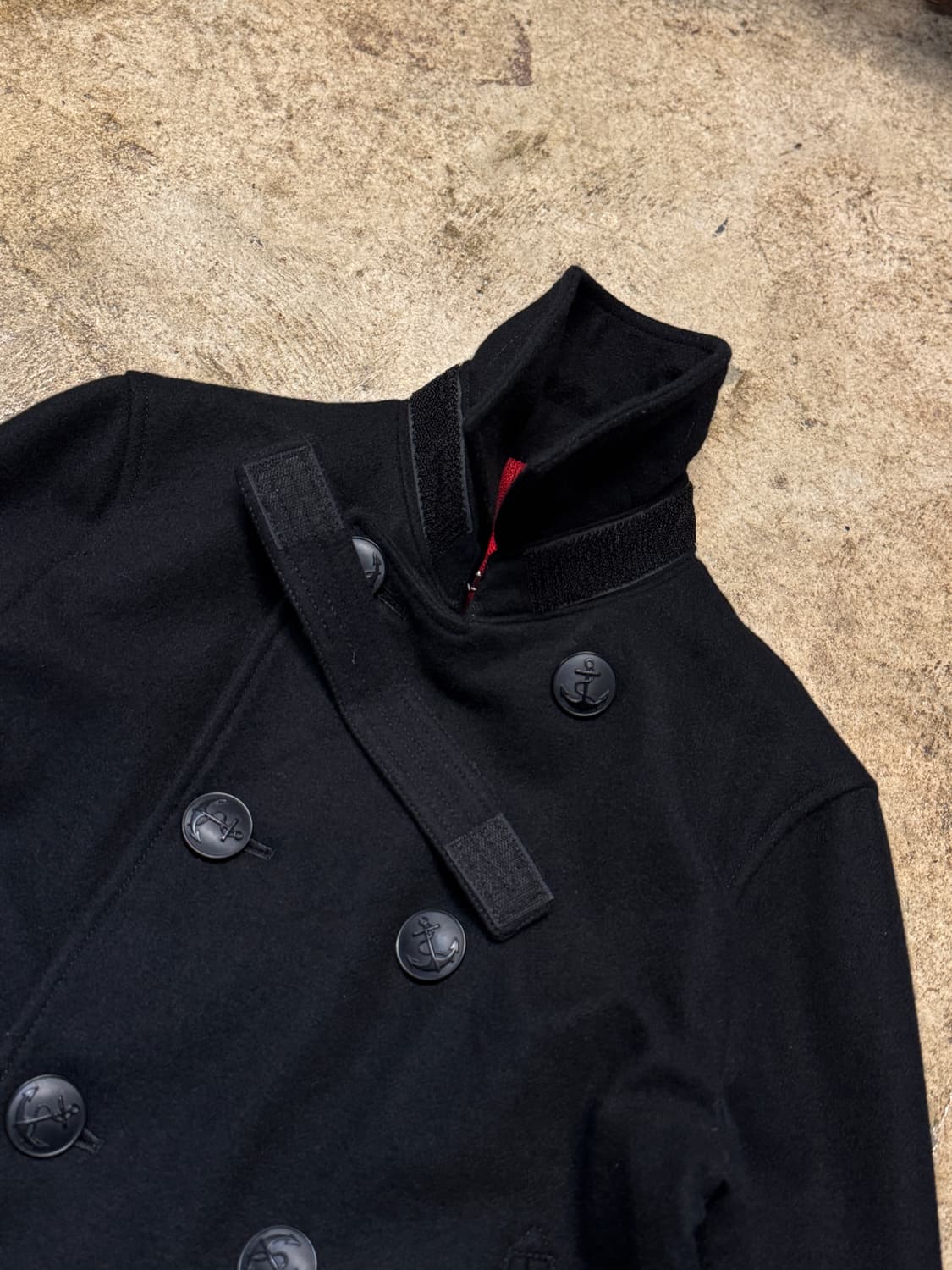 44-66 ) narifuri Pea Coat 상품이미지5