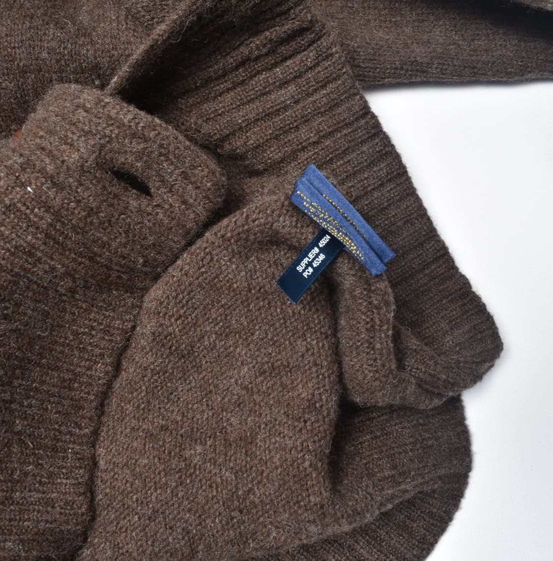  폴로 랄프로렌 럭비 스웨이드 패치 풀카라 니트 가디건 M N0636 상품이미지4