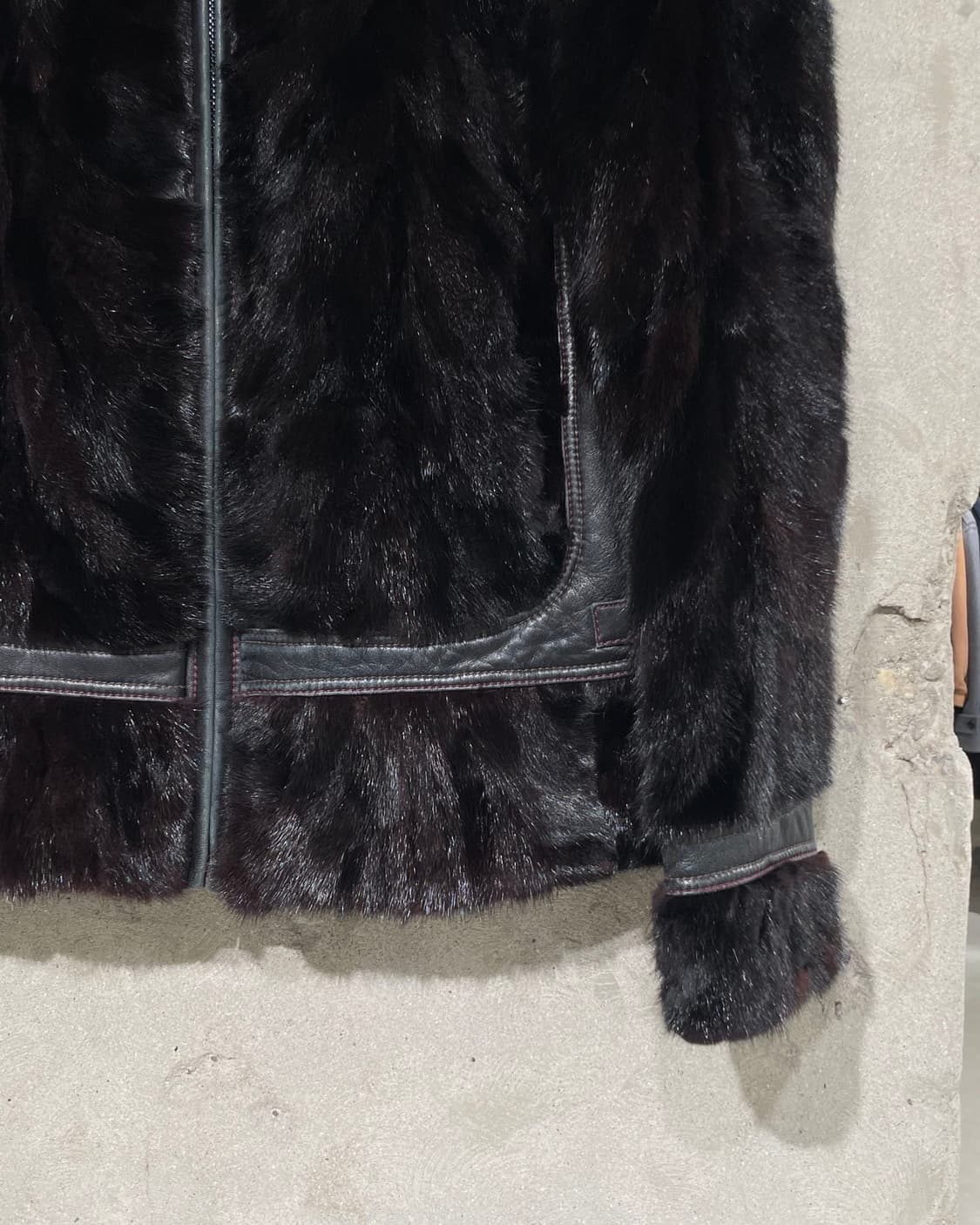 피에르 가르뎅 다크 브라운 밍크 퍼 자켓 상품이미지5