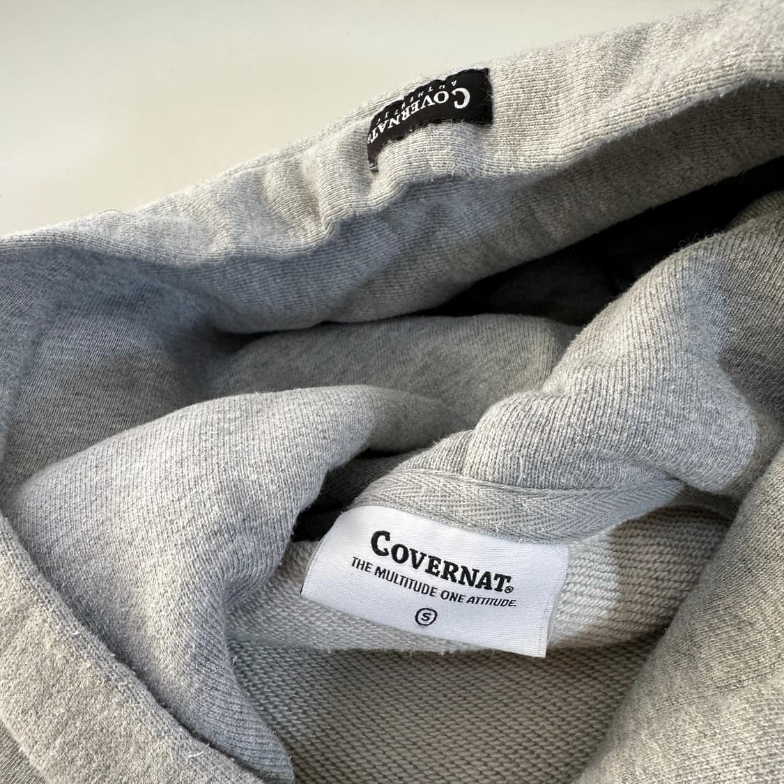 S 95 커버낫 그레이 빅로고 후드티 상품이미지4