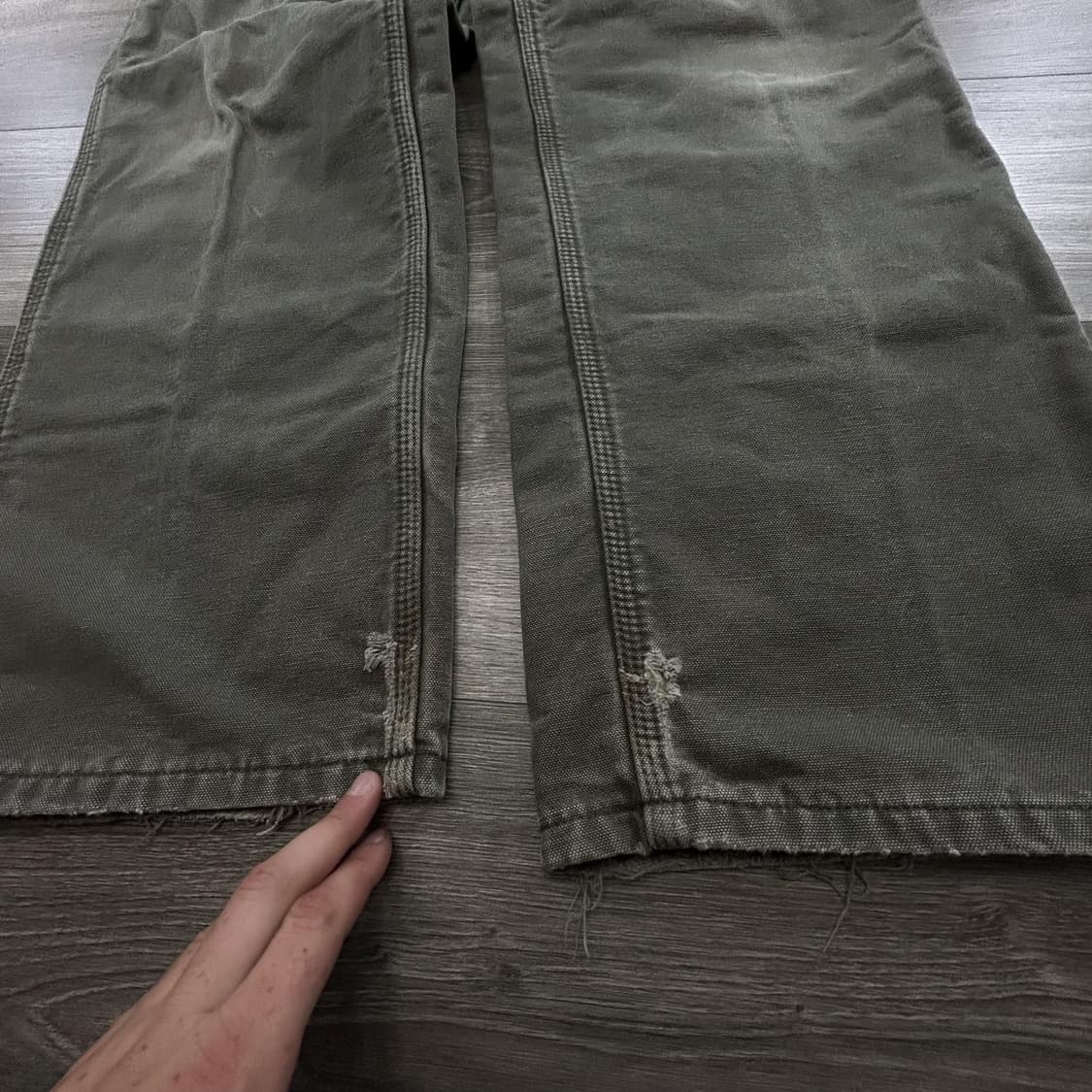 칼하트 빈티지 카펜터 더블 니 플란넬 워크팬츠 상품이미지6