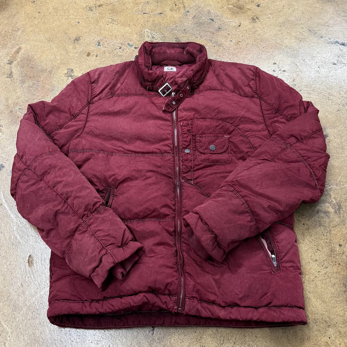 [정품/95] C.P. 컴퍼니 버건디 패딩 자켓 b18 상품이미지2