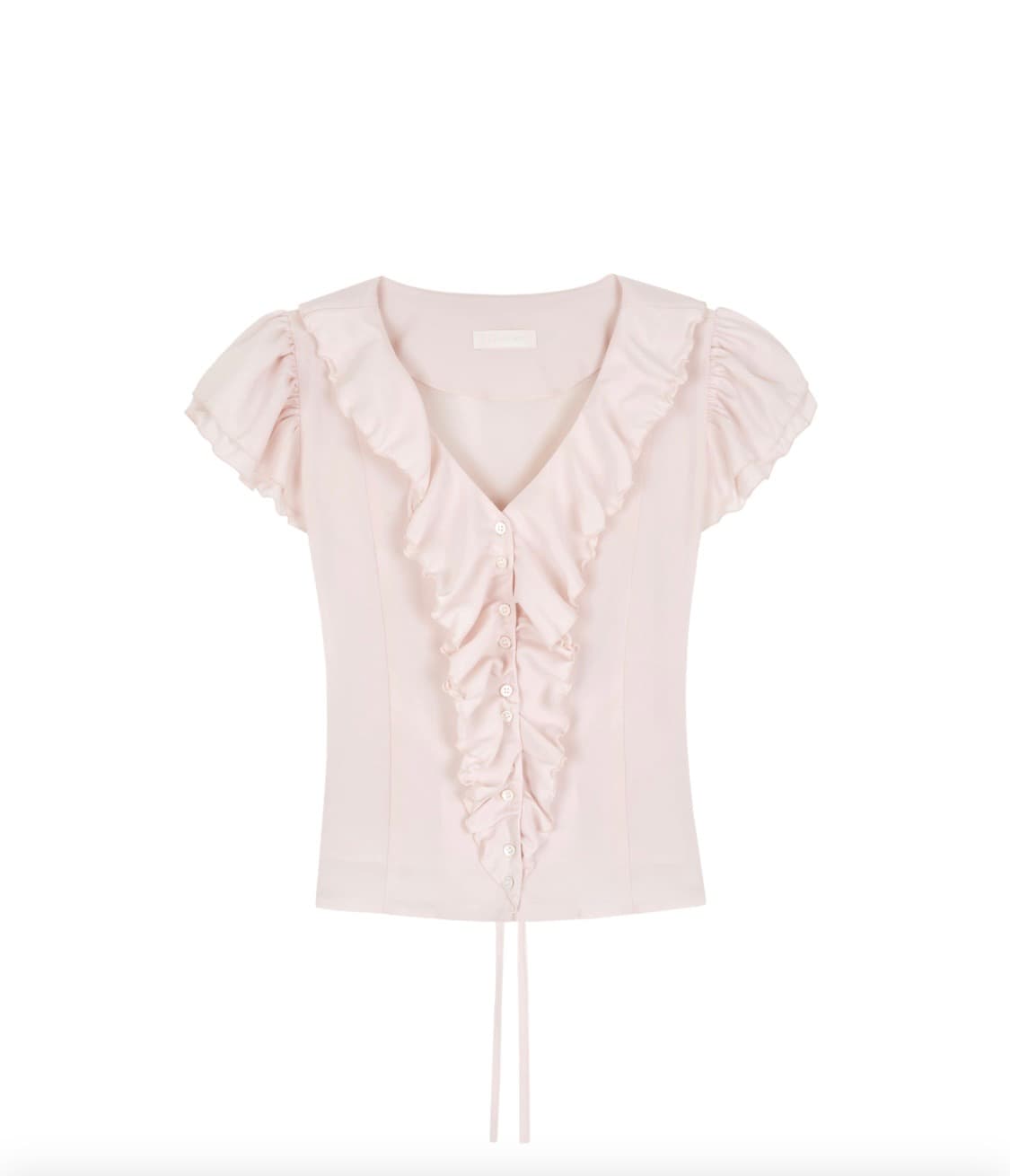 [택달린 새상품] 클리시어 로지 쉬폰 블라우스M  rosy chiffon 상품이미지1