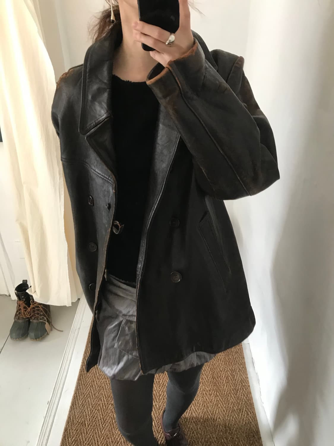 black rib wool knit vest 상품이미지6