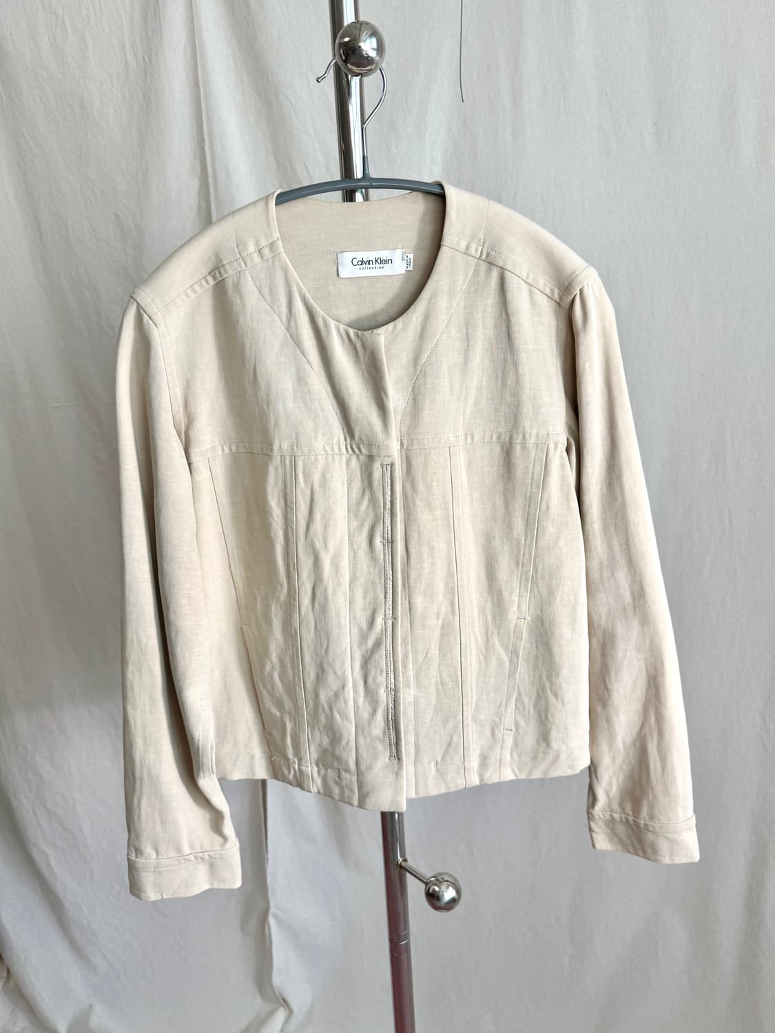 Calvin Klein Collection 미니멀 코튼 린넨 자켓 상품이미지2