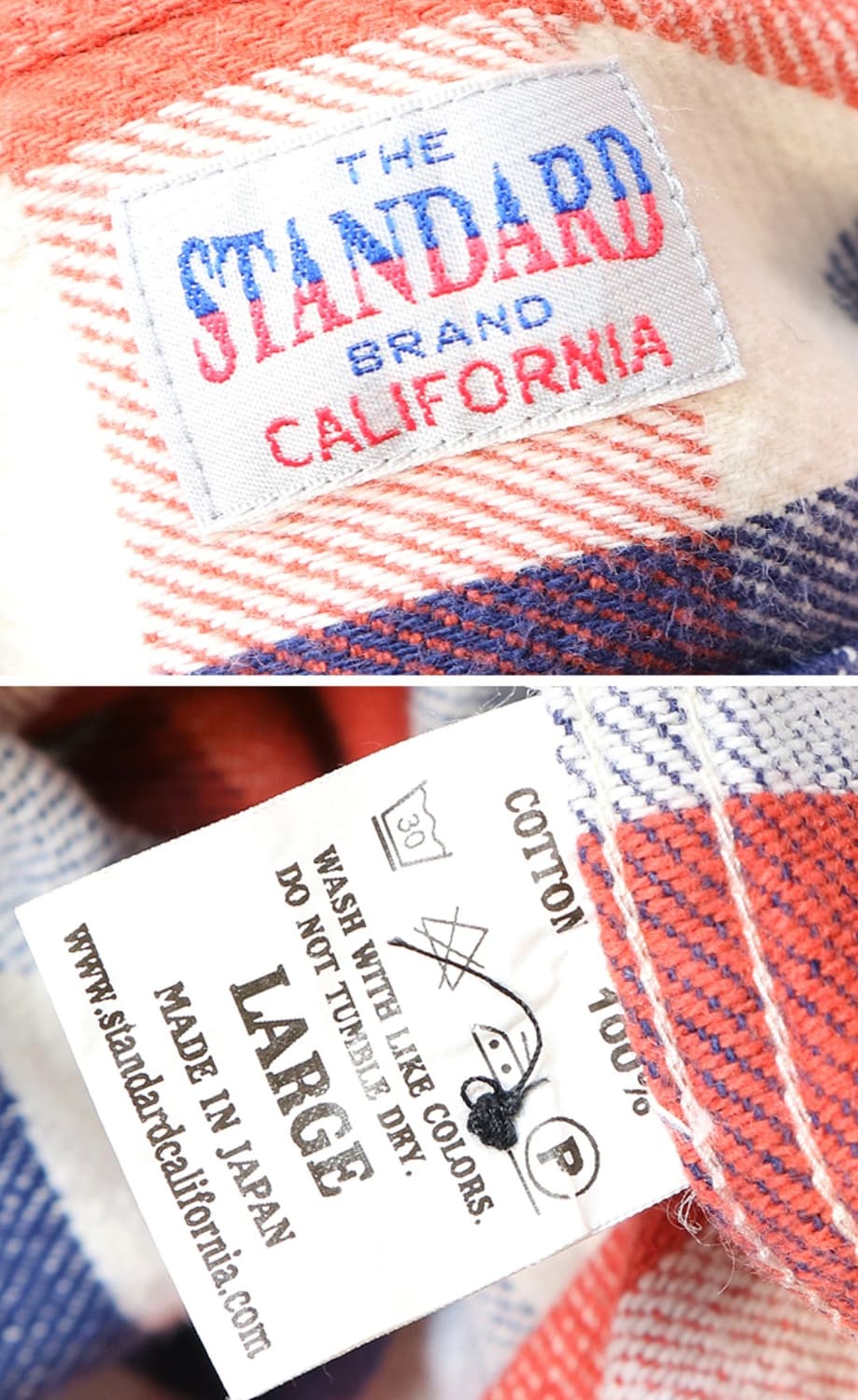 일본판 standard california 해비코튼 아메카지 체크남방 상품이미지9