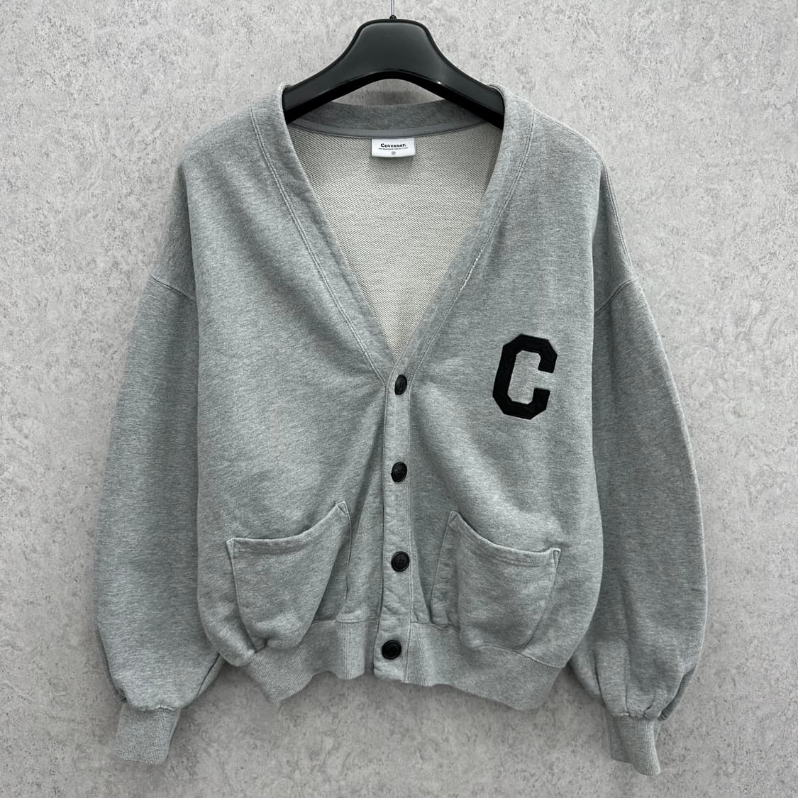 90 커버낫 남자 루즈핏 스웻 가디건 상품이미지1