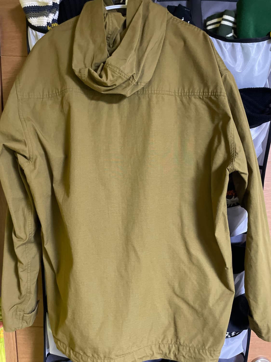 디스이즈네버댓 L-Logo Hooded Shirt Coyote 상품이미지3