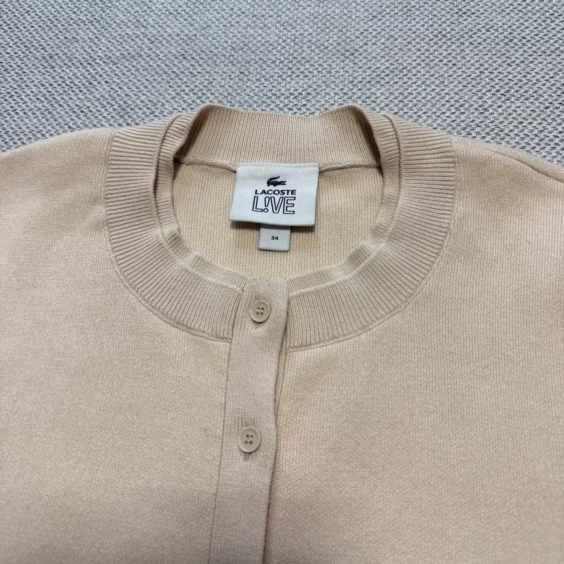 라코스테 베이직 크루넥 가디건 상품이미지3