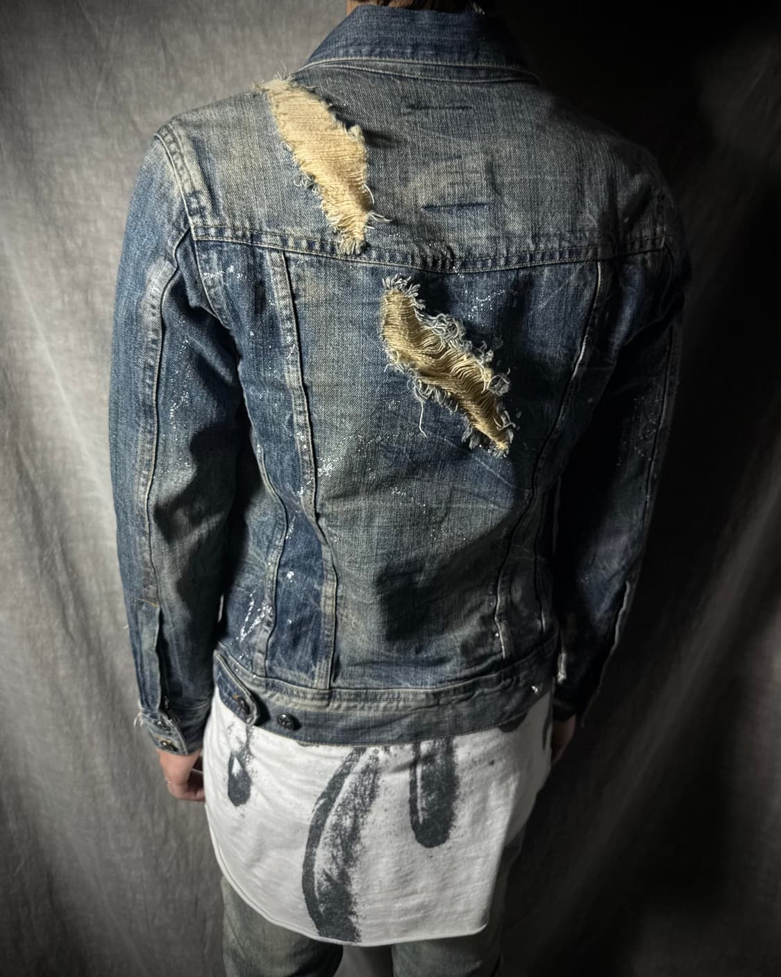 Midas Archive Distressed Denim Jacket 상품이미지2