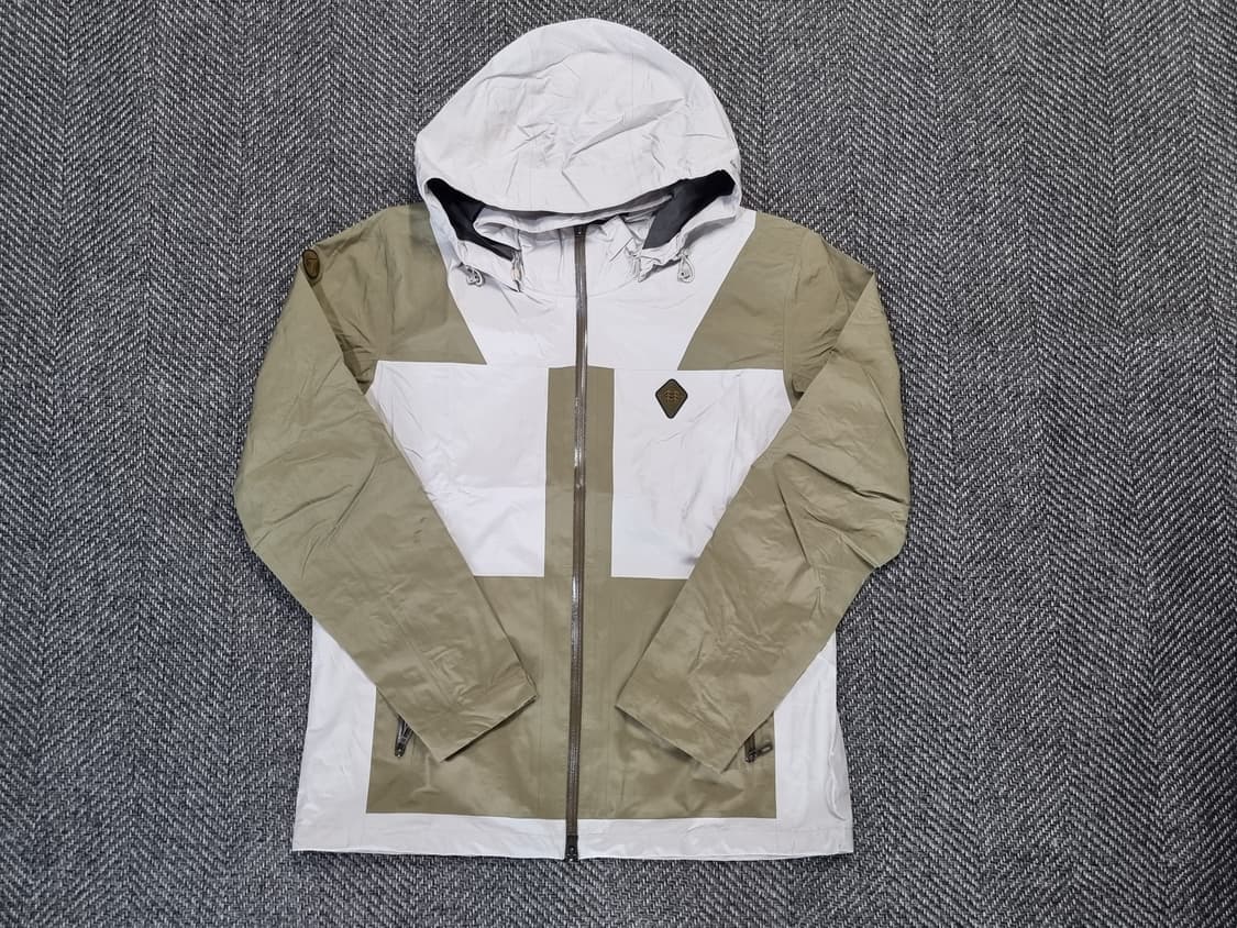 KOLON SPORT — 카키×화이트 블록 고어텍스 자켓 상품이미지1